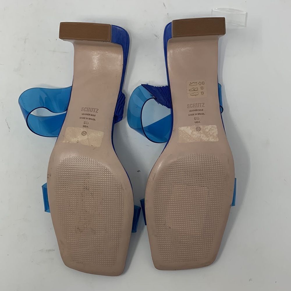 Schutz Taina Blue‎ kitten heels size 9B - Picture 9 of 10